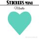48 Coeurs 3 cm - Stickers mini gommettes