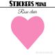 48 Coeurs 3 cm - Stickers mini gommettes