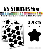 88 Etoiles 2,4 cm - Stickers mini gommettes
