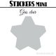 48 Etoiles 3 cm - Stickers mini gommettes