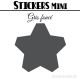 48 Etoiles 3 cm - Stickers mini gommettes