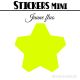 48 Etoiles 3 cm - Stickers mini gommettes