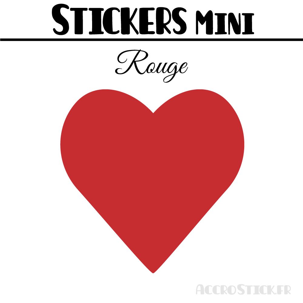 48 Coeurs 3 cm - Stickers mini gommettes 48 Coeurs 3 cm - Stickers mini gommettes