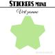 48 Etoiles 3 cm - Stickers mini gommettes