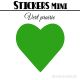 48 Coeurs 3 cm - Stickers mini gommettes