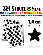 224 Etoiles 1,4 cm - Stickers mini gommettes