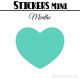 784 Coeurs 0,8 cm - Stickers mini gommettes