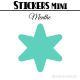 168 Etoiles 1,6 cm - Stickers mini gommettes