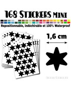 168 Etoiles 1,6 cm - Stickers mini gommettes