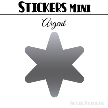 48 Etoiles 3 cm - Stickers mini gommettes