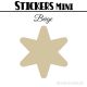 48 Etoiles 3 cm - Stickers mini gommettes