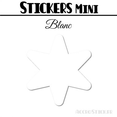 48 Etoiles 3 cm - Stickers mini gommettes