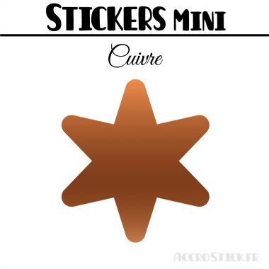 48 Etoiles 3 cm - Stickers mini gommettes