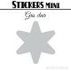 48 Etoiles 3 cm - Stickers mini gommettes