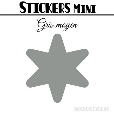 48 Etoiles 3 cm - Stickers mini gommettes