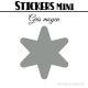 48 Etoiles 3 cm - Stickers mini gommettes