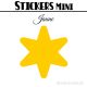 48 Etoiles 3 cm - Stickers mini gommettes
