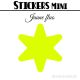 48 Etoiles 3 cm - Stickers mini gommettes