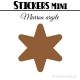 48 Etoiles 3 cm - Stickers mini gommettes