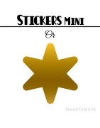 48 Etoiles 3 cm - Stickers mini gommettes