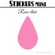 416 Gouttes d'eau 0,8 cm - Stickers mini gommettes