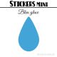 184 Gouttes d'eau 1,2 cm - Stickers mini gommettes