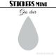 184 Gouttes d'eau 1,2 cm - Stickers mini gommettes