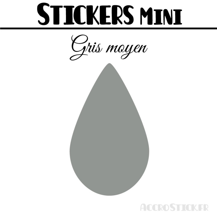184 Gouttes d'eau 1,2 cm - Stickers mini gommettes