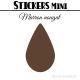 184 Gouttes d'eau 1,2 cm - Stickers mini gommettes