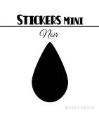 184 Gouttes d'eau 1,2 cm - Stickers mini gommettes
