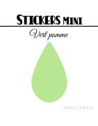 184 Gouttes d'eau 1,2 cm - Stickers mini gommettes