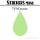 184 Gouttes d'eau 1,2 cm - Stickers mini gommettes