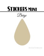 112 Gouttes d'eau 1,6 cm - Stickers mini gommettes