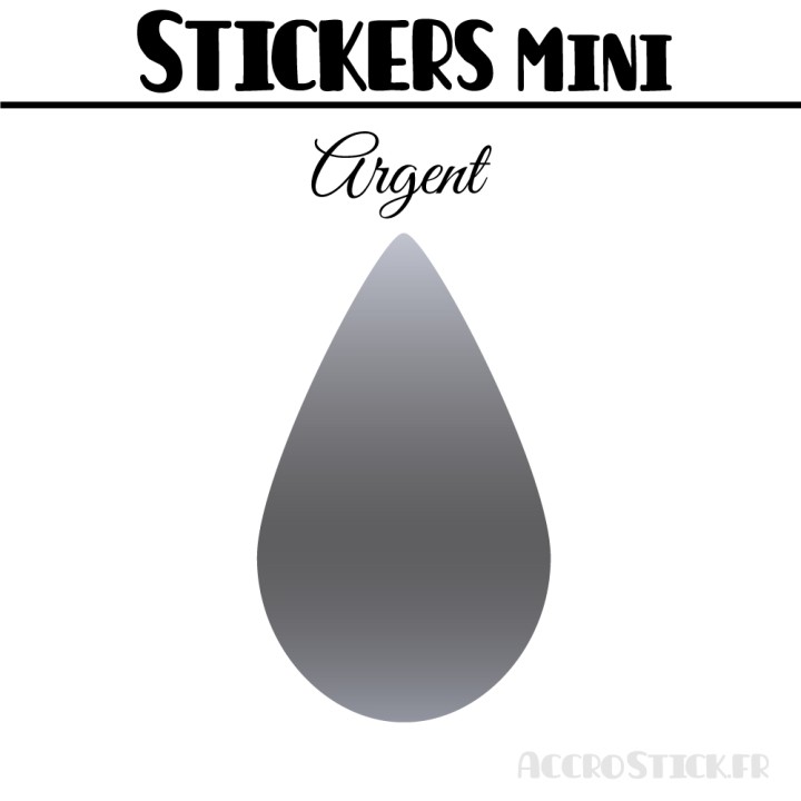 64 Gouttes d'eau 2 cm - Stickers mini gommettes