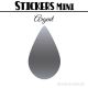 64 Gouttes d'eau 2 cm - Stickers mini gommettes