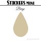 64 Gouttes d'eau 2 cm - Stickers mini gommettes