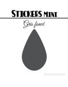 64 Gouttes d'eau 2 cm - Stickers mini gommettes
