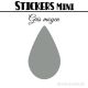 64 Gouttes d'eau 2 cm - Stickers mini gommettes
