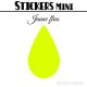 64 Gouttes d'eau 2 cm - Stickers mini gommettes