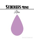 64 Gouttes d'eau 2 cm - Stickers mini gommettes