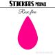 64 Gouttes d'eau 2 cm - Stickers mini gommettes