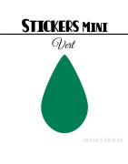 64 Gouttes d'eau 2 cm - Stickers mini gommettes