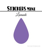 48 Gouttes d'eau 2,4 cm - Stickers mini gommettes
