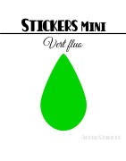 48 Gouttes d'eau 2,4 cm - Stickers mini gommettes