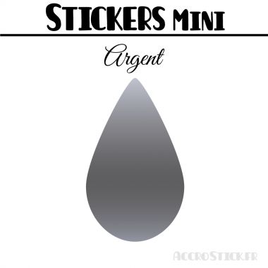 32 Gouttes d'eau 3 cm - Stickers mini gommettes