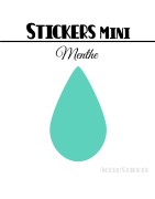 32 Gouttes d'eau 3 cm - Stickers mini gommettes