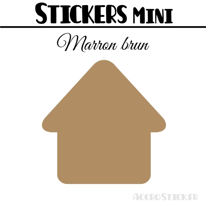 432 Maisons 1 cm - Stickers mini gommettes