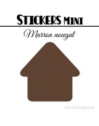 432 Maisons 1 cm - Stickers mini gommettes