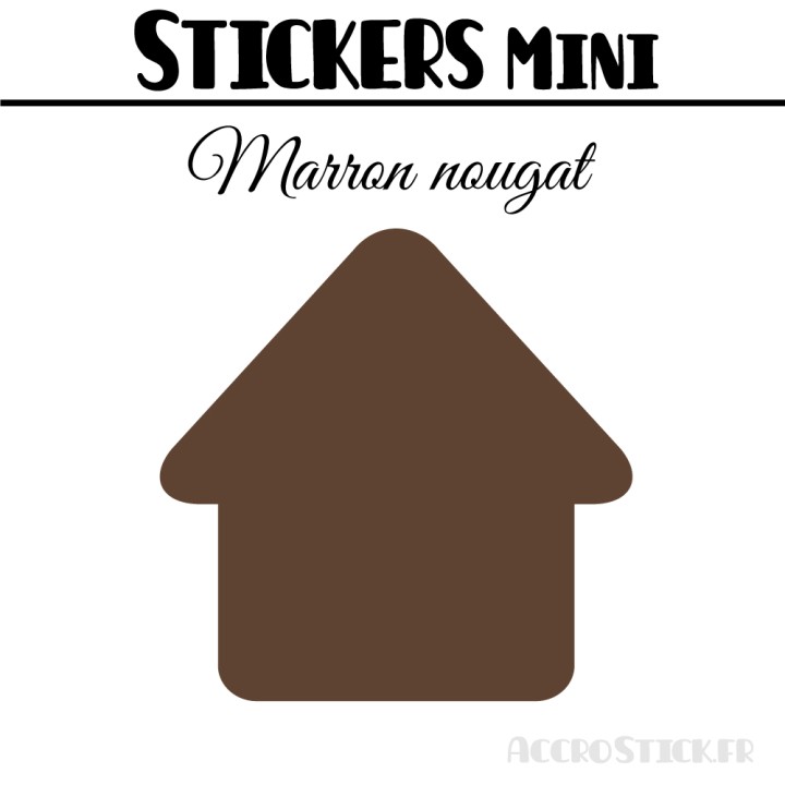 432 Maisons 1 cm - Stickers mini gommettes