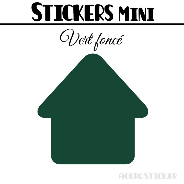 432 Maisons 1 cm - Stickers mini gommettes